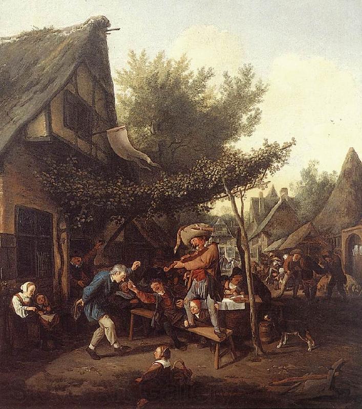 DUSART, Cornelis Village Feast dfg Norge oil painting art